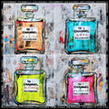 FullArt Life Essence Channel — Art Multiple Print Scarf 140X140, Art to Wear, Limited Edition