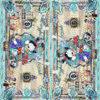 FullArt Crypto Dollar - Multiple Art print scarf 140X140, art-to-wear, limited edition
