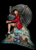 FullArt Crypto Dollar - Multiple Art print scarf 140X140, art-to-wear, limited edition