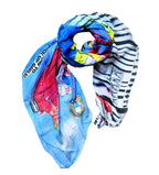 FullArt Dolce Banana - Art Multiple Print Scarf 200X140, To Wear, Limited Edition