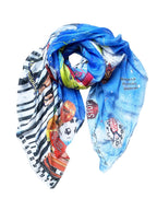 FullArt Dolce Banana - Art Multiple Print Scarf 200X140, To Wear, Limited Edition