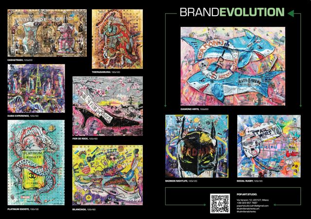 FullArt Dubai Experience - Art Multiple Scarf on Cashmere & Silk 140X140, Limited Edition