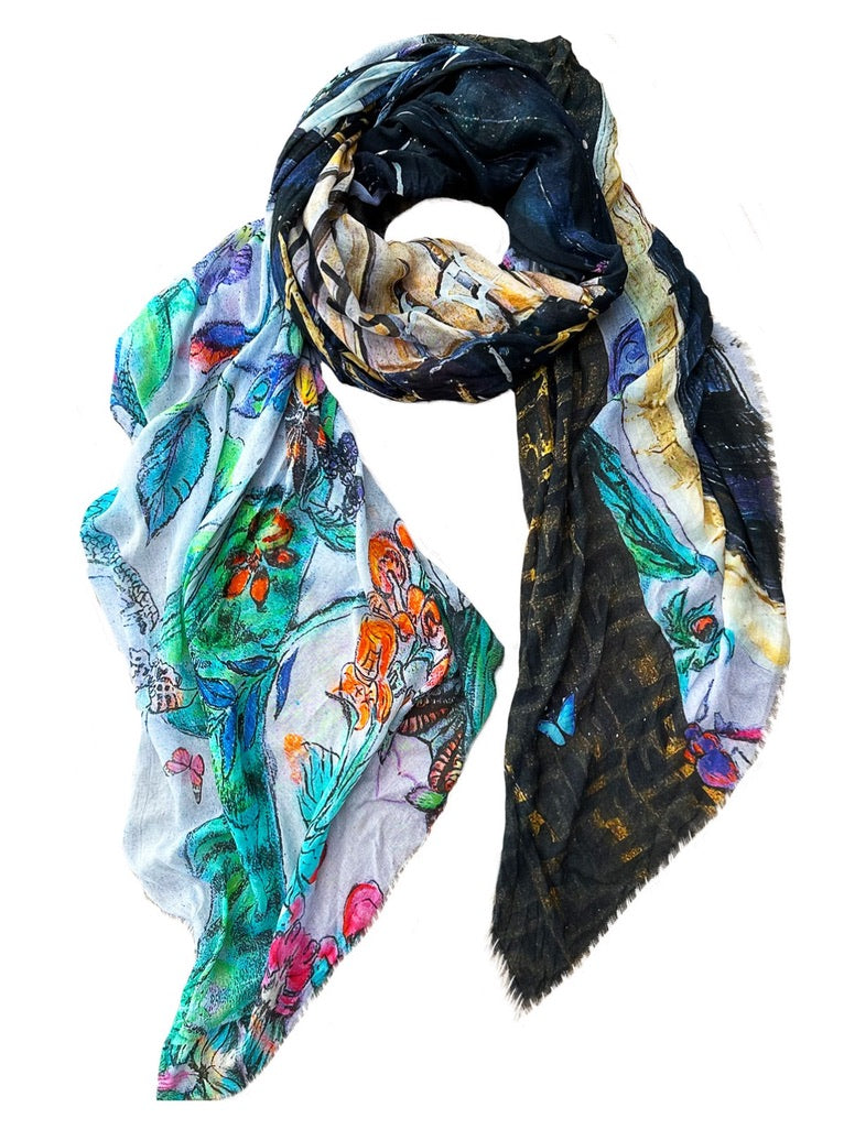 FullArt Fuck Off - Art Multiple Scarf 200X140, To Wear, Limited Edition