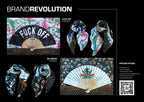 FullArt Fuck Off - Art Multiple Scarf 200X140, To Wear, Limited Edition
