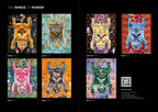 Fullart "HUMILITY JOURNEY" FullArt, multiple art print scarf on cashmere and silk 140X140