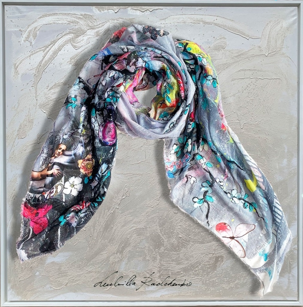 FullArt Awakening After the Confusion - Art Multiple Print Scarf 200X140, To Wear, Limited Edition