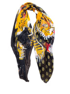 FullArt WRATH, The Wings of Power Fine Scarf Unisex Colorful Signed 140X200
