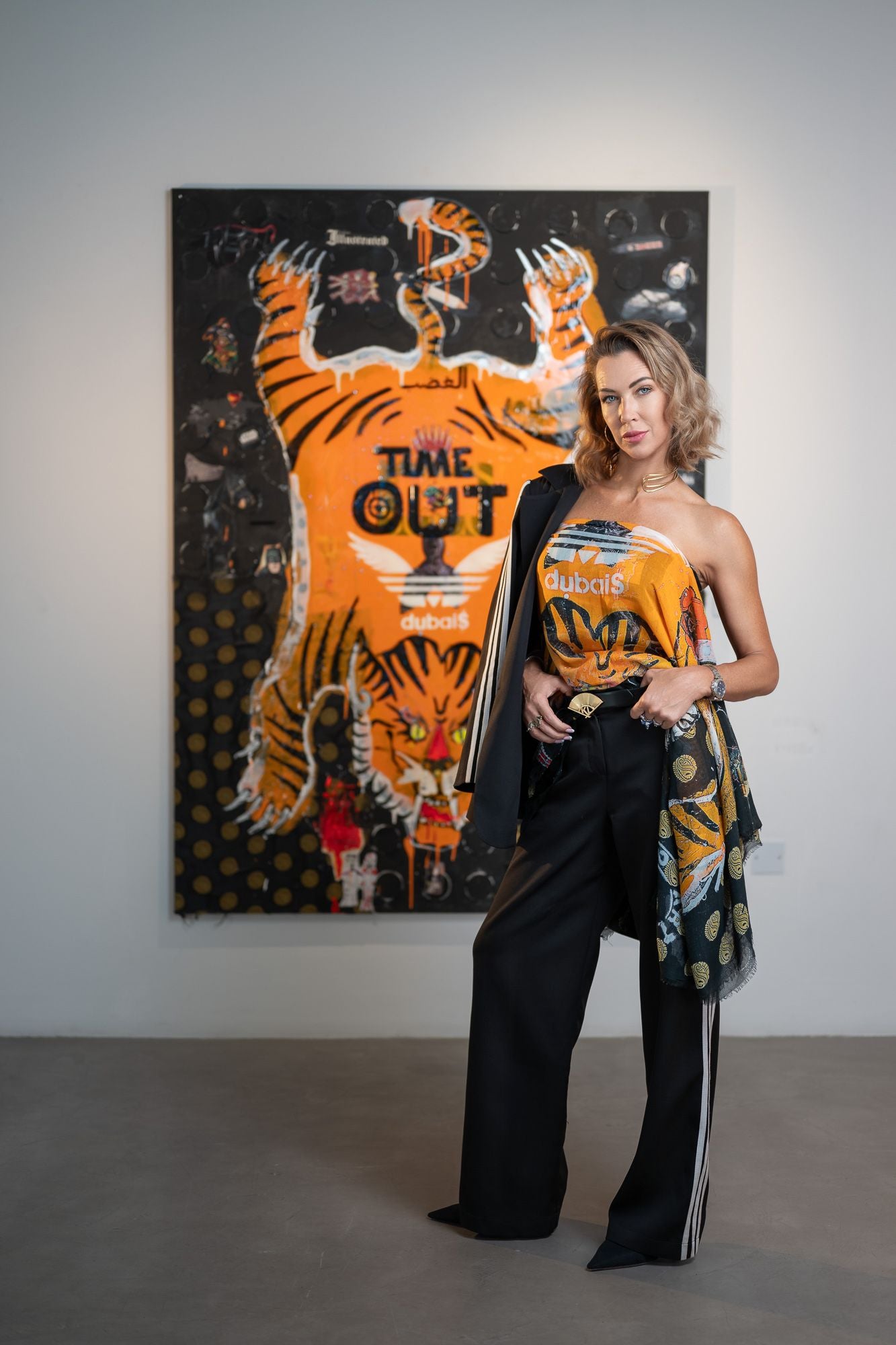 FullArt WRATH, The Wings of Power Fine Scarf Unisex Colorful Signed 140X200