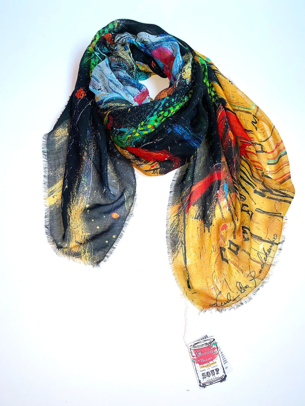 FullArt Joker - Art Multiple Print Scarf 200X140, Art to Wear, Limited Edition