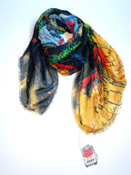 FullArt Joker - Art Multiple Print Scarf 200X140, Art to Wear, Limited Edition