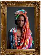 FullArt Kermesse D'Attente - multiple art to wear scarf 140X140