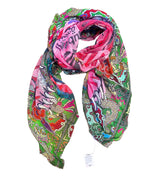 Fullart LUST, The Wings of Power -  FullArt, multiple art print scarf on cashmere and silk 140X200