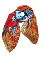 Fullart FullArt PRIDE, The Wings of Power  multiple art print scarf on cashmere and silk 140X200