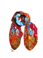 Fullart FullArt PRIDE, The Wings of Power  multiple art print scarf on cashmere and silk 140X200