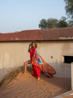 Fullart FullArt PRIDE, The Wings of Power  multiple art print scarf on cashmere and silk 140X200