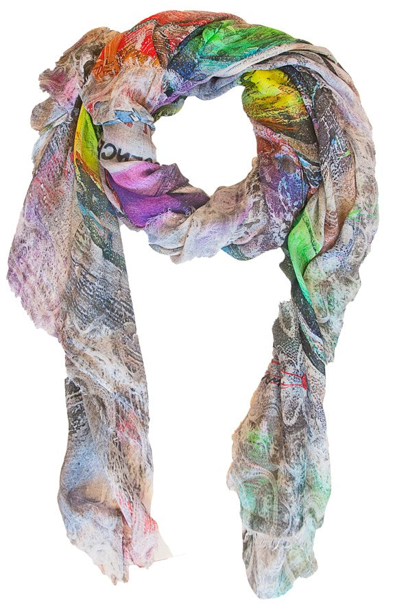 FullArt Par Famme FullArt – Art Multiple Print Scarf 200X140, Art to Wear, Limited Edition