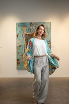 Fullart FullArt SLOTH, The Wings of Power, multiple art print scarf on cashmere and silk 140X200