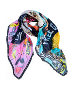 FullArt Pop Fan - Art Multiple Print Scarf 140X140, To Wear, Limited Edition