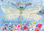 Fullart FullArt "PURITY SOUL", The Wings of Power , multiple art print scarf on cashmere and silk 140X200