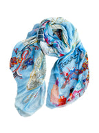 Fullart FullArt "PURITY SOUL", The Wings of Power , multiple art print scarf on cashmere and silk 140X200