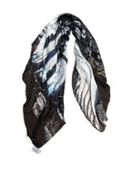 Fullart WHITE Power, The Wings of Power,  FullArt - multiple art print on cashmere&silk  140X140