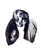 Fullart WHITE Power, The Wings of Power,  FullArt - multiple art print on cashmere&silk  140X140