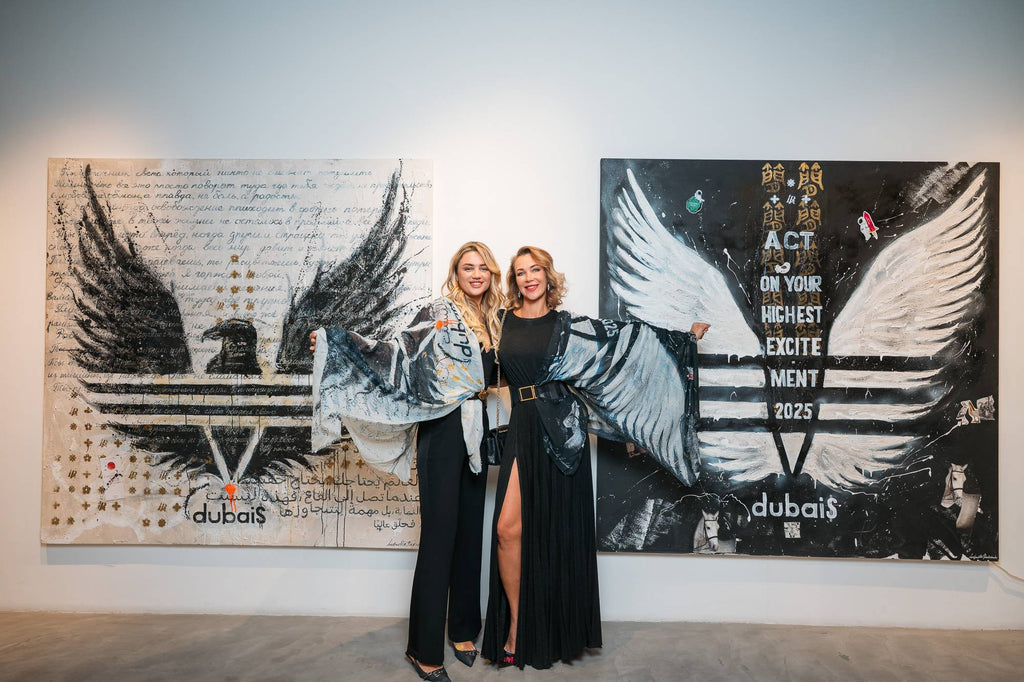 Fullart WHITE Power, The Wings of Power,  FullArt - multiple art print on cashmere&silk  140X140