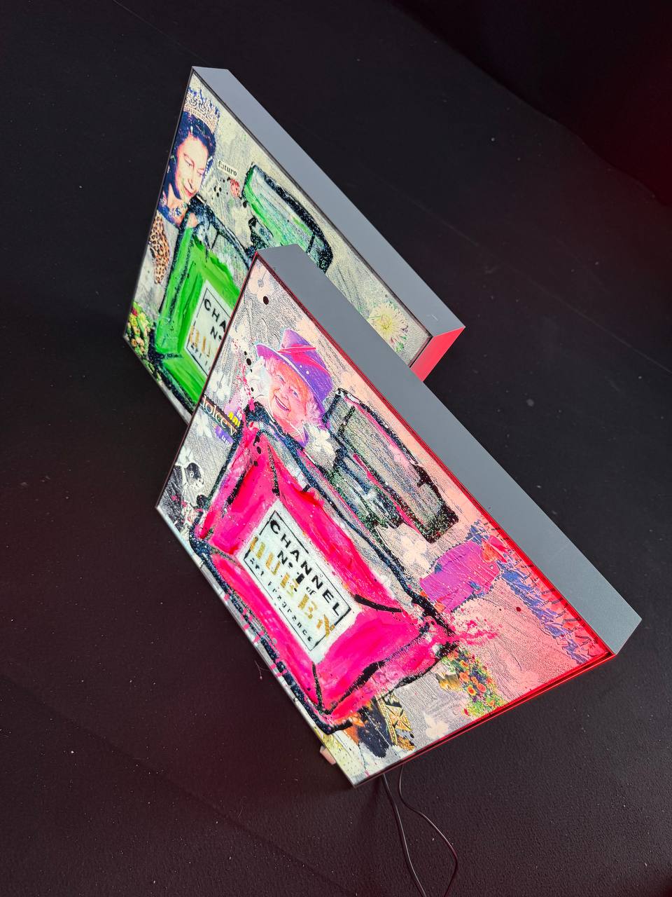 Light Box Channel 50X50 Queen N°2 Art Multiple