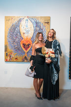 GOLD GENEROSITY, Art Work 140X140 cm,  Art Series THE WINGS of POWER 2025, Dubai