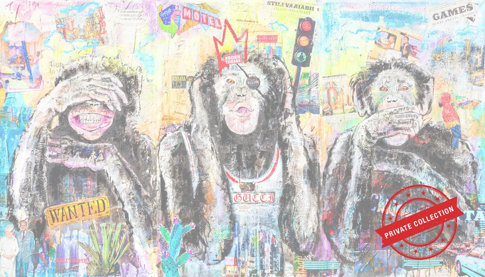 Human Trio, Artwork 100X180 Cm, 2017