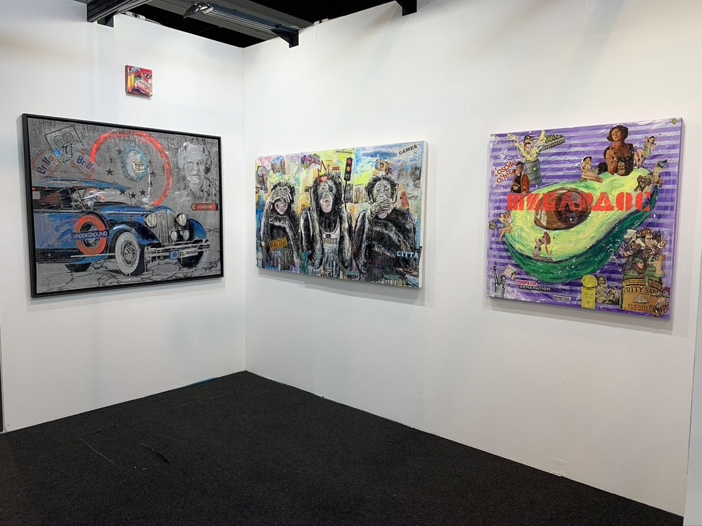 Human Trio, Artwork 100X180 Cm, 2017