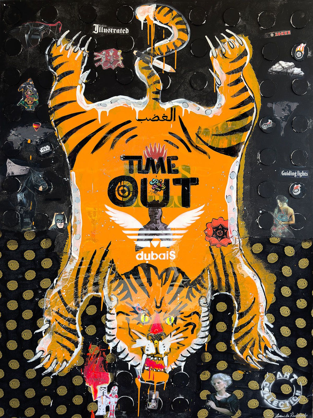 WRATH, Art Work 190X140cm,  Art Series THE WINGS of POWER 2025, Dubai