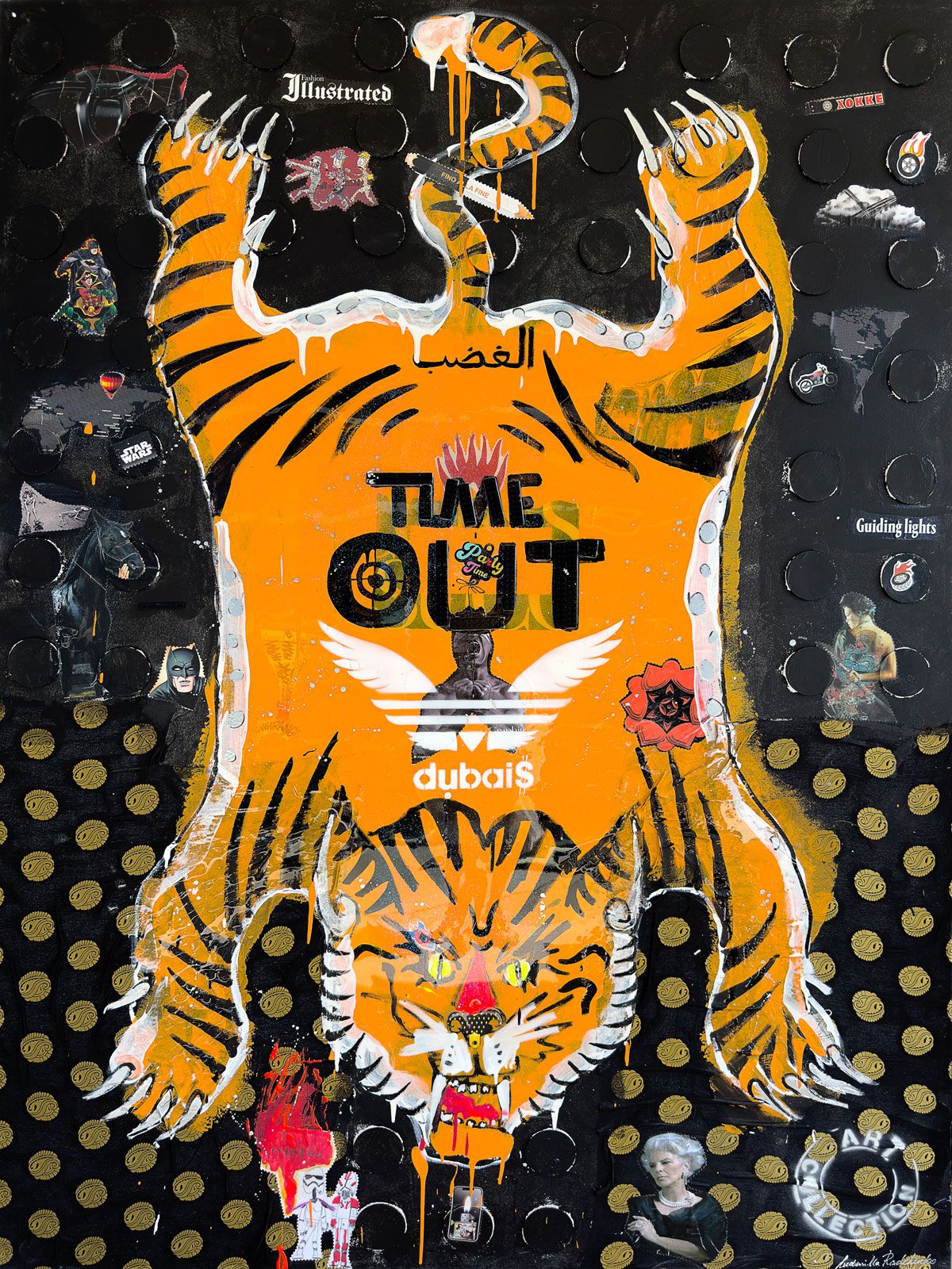 WRATH, Art Work 190X140cm,  Art Series THE WINGS of POWER 2025, Dubai