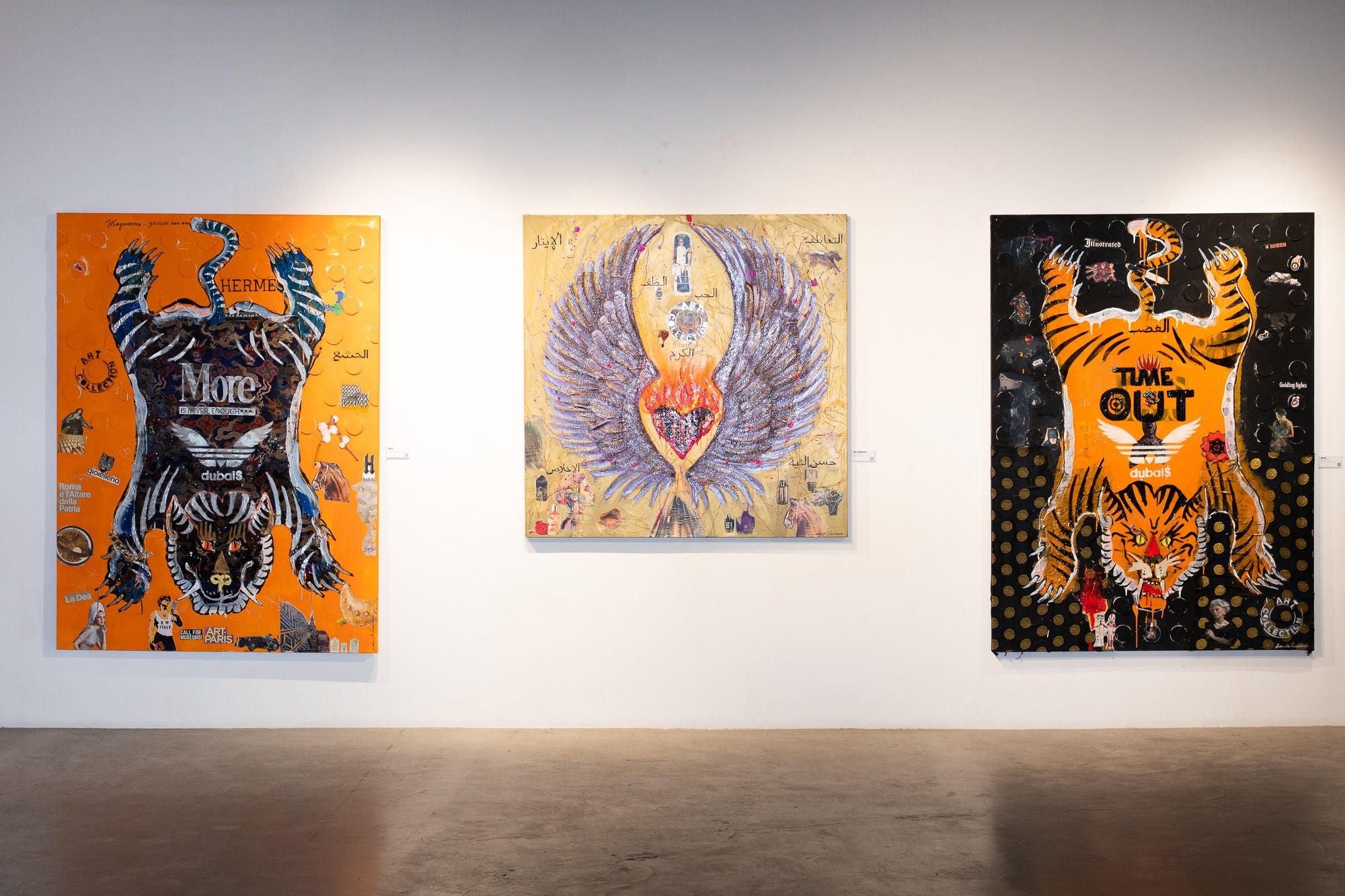 WRATH, Art Work 190X140cm,  Art Series THE WINGS of POWER 2025, Dubai