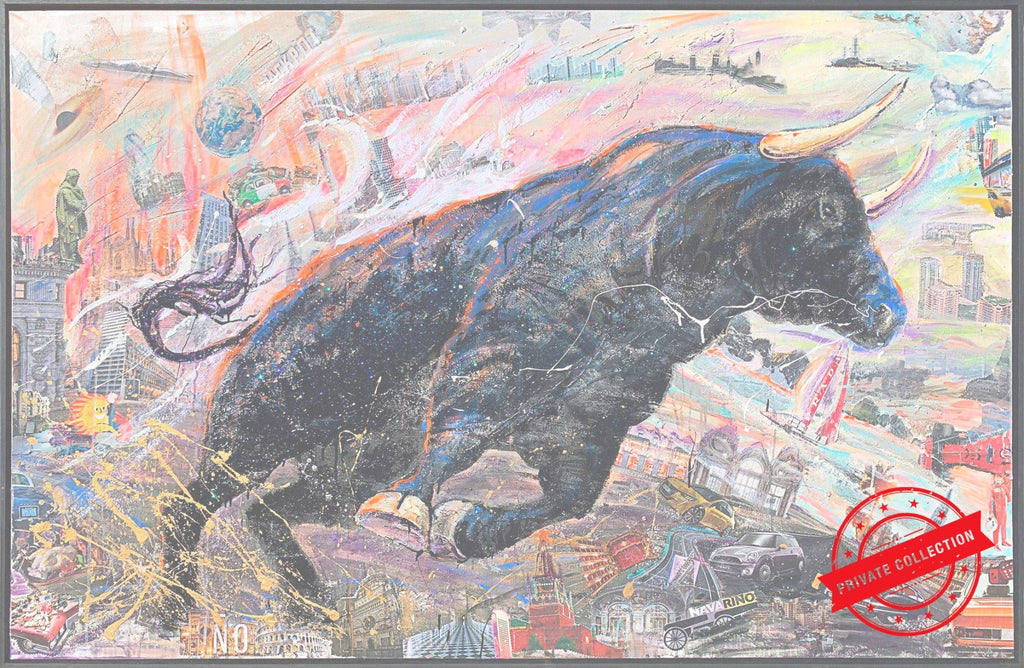 Irresistible Bitcoin, Opera Darte, Pezzo Unico 130X200Cm, Anno 2021