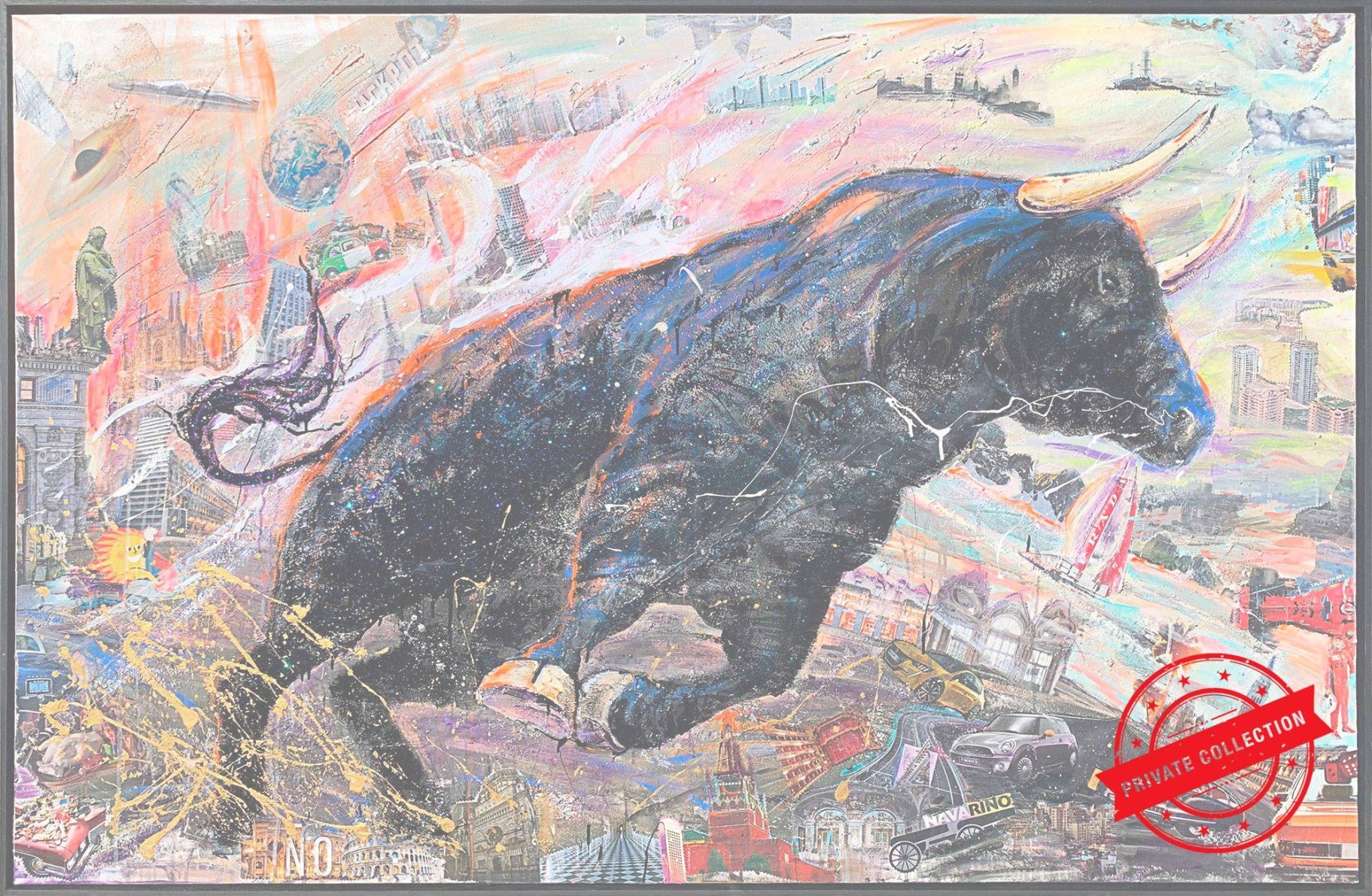 Irresistible Bitcoin, Opera Darte, Pezzo Unico 130X200Cm, Anno 2021