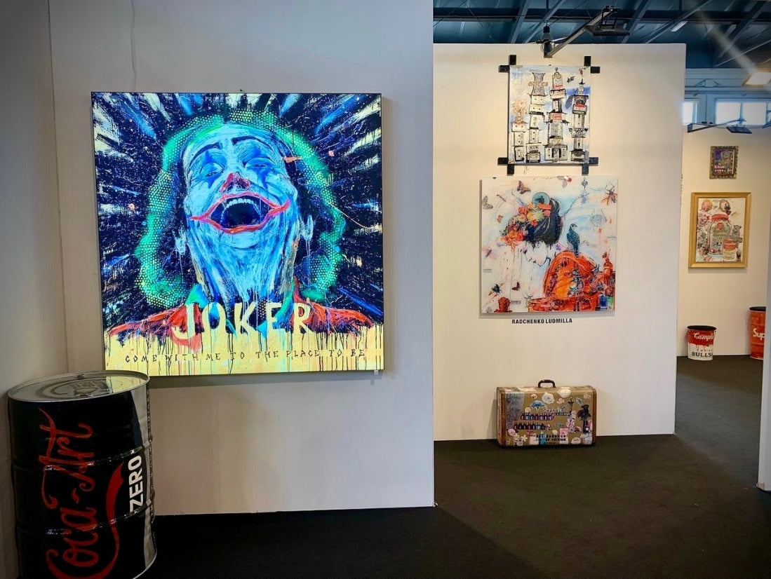 Joker Come Back , 150X150X10 Cm Pannello Retroilluminato