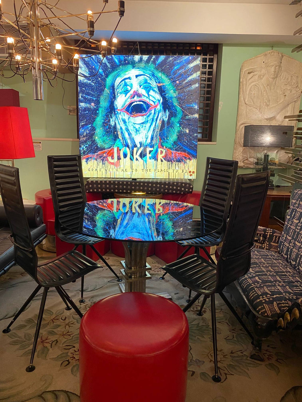 Joker Come Back , 150X150X10 Cm Pannello Retroilluminato