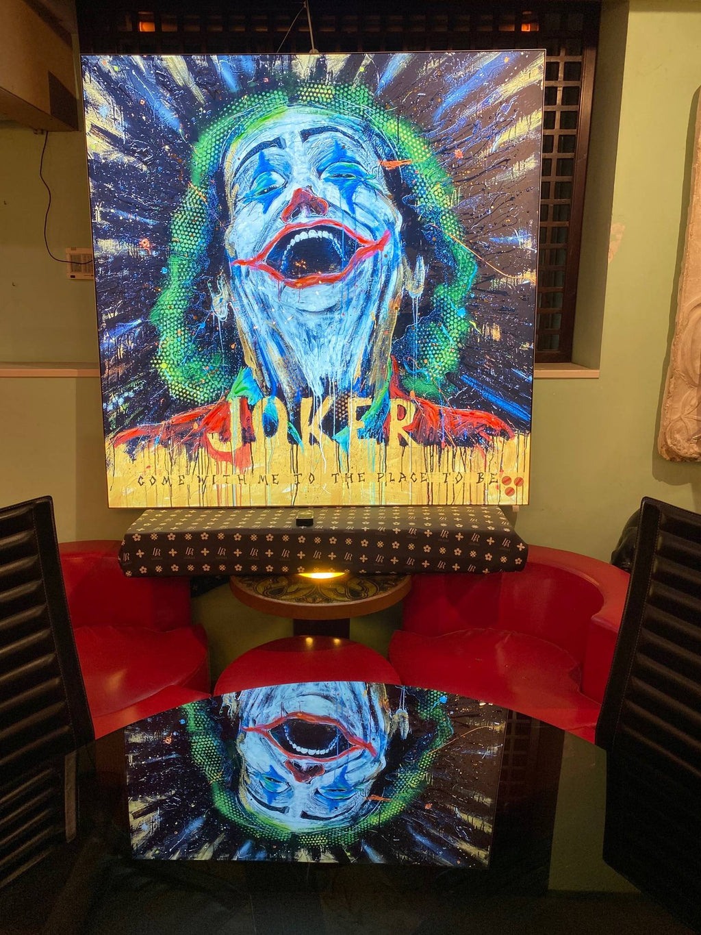 Joker Come Back , 150X150X10 Cm Pannello Retroilluminato