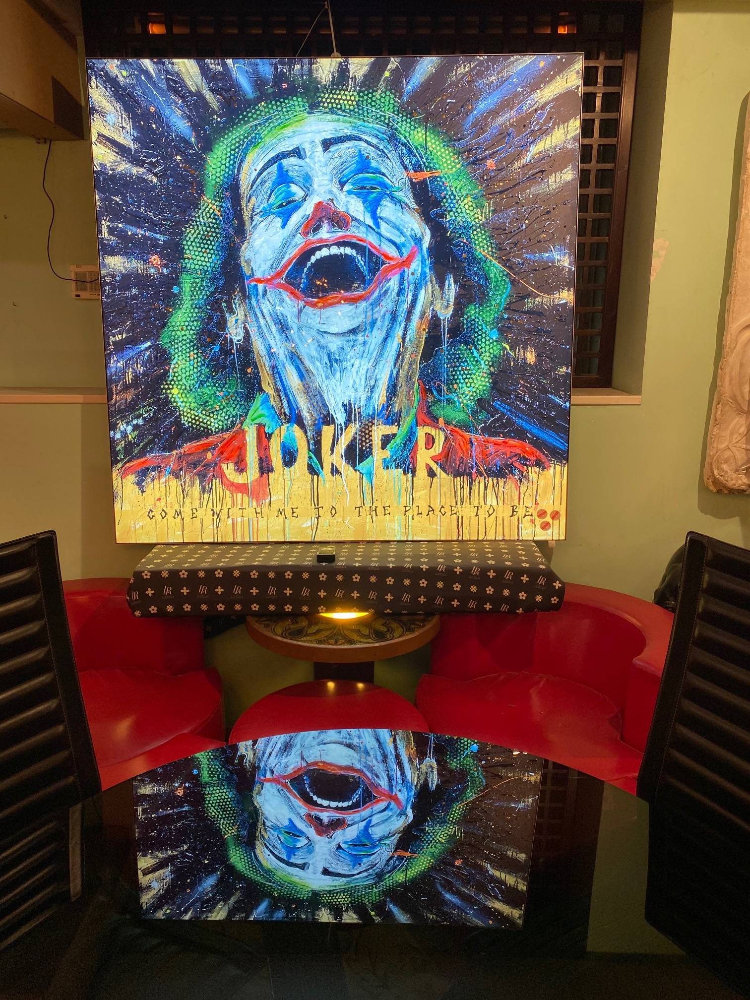 Joker Come Back , 150X150X10 Cm Pannello Retroilluminato