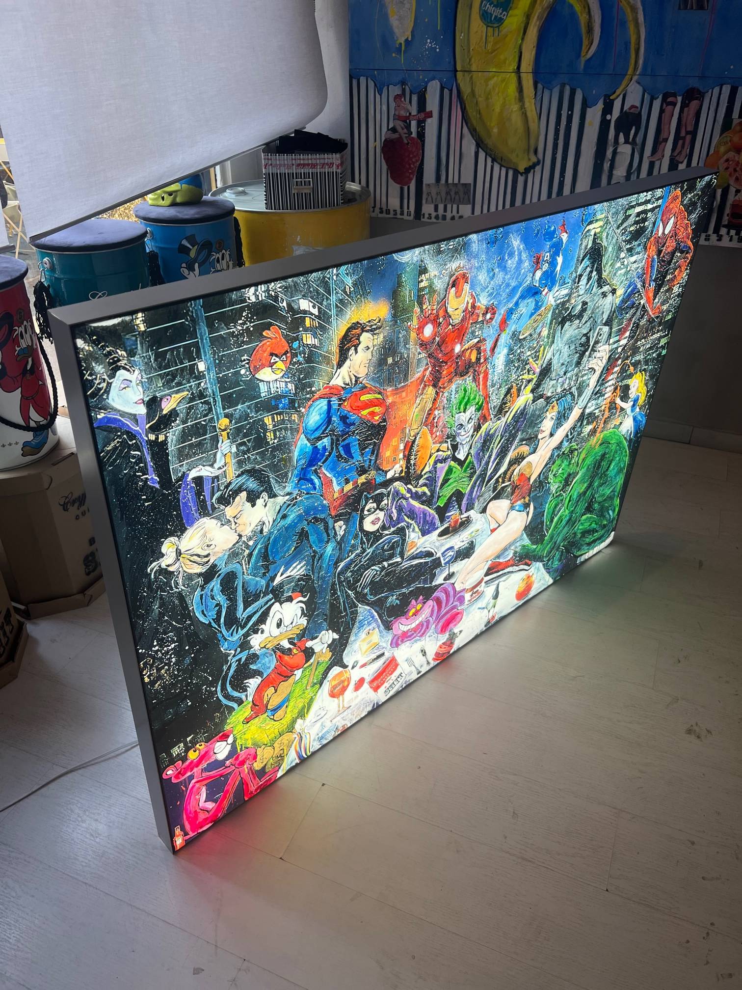 Last Dinner Of Power, Light Box113X160, 2022