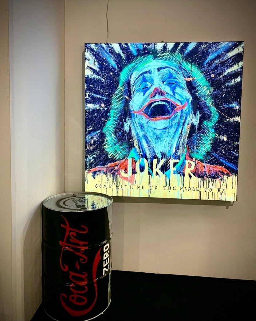 Light Box Joker  Art Design -2021 150X150X10Cm, Multiplo Darte