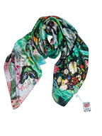 Luxury FullArt In Silk 100% Adventurer 140X140 Art Reborn - Fabrique Du Fragrance, art-to-wear, Limited Edition