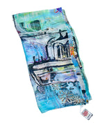 Luxury FullArt In Silk 100% DEFENDER 140X140 Art Multiple Print Scarf 140X140, Art-to-Wear, Limited Edition