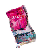 Luxury FullArt In Silk 100% EXECUTIVE 140X140 Art Multiple Print Scarf 140X140, Art-to-Wear, Limited Edition