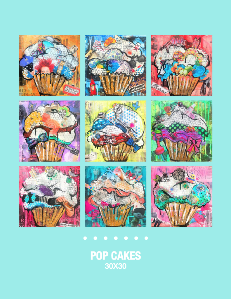 Mini Pink Pop Cake 30X30