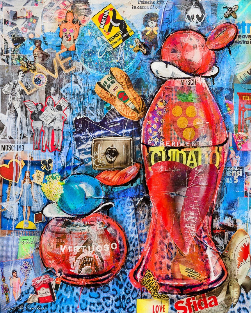 Multiplo Dartista Su D-Bond Virtuoso 120X100, Limited Edition Of 7