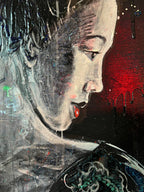 Night Samurai  130X130Cm