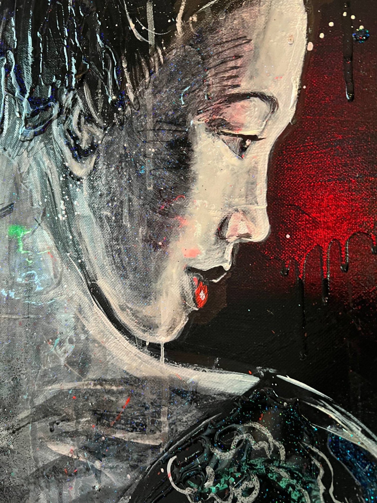 Night Samurai  130X130Cm