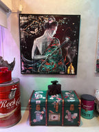 Night Samurai  130X130Cm